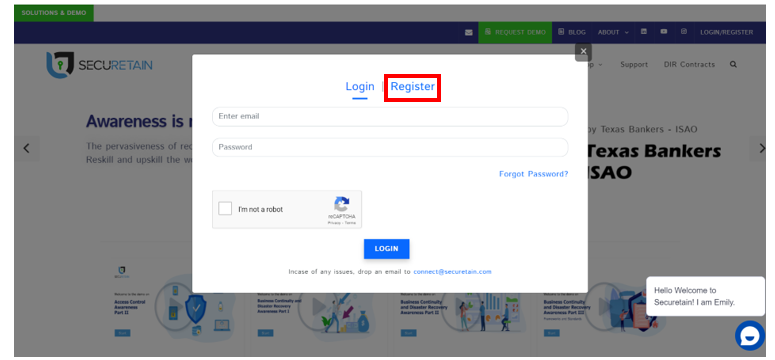 SecuRetain Register